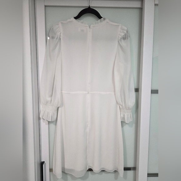 Wilfred Aritzia Swept Dress Puff-sleeve chiffon mini dress - Picture 16 of 17